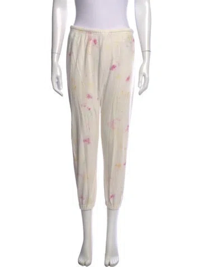 Pre-owned The Great Tie-dye Print Straight Leg Pants In Neutral