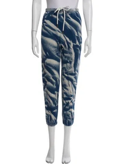 Pre-owned The Great Tie-dye Print Sweatpants In Blue