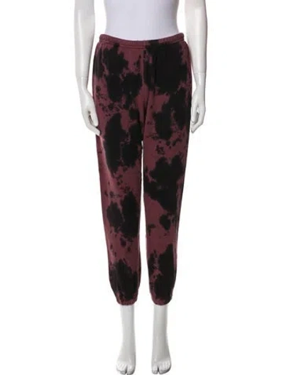 Pre-owned The Great Tie-dye Print Sweatpants In Brown