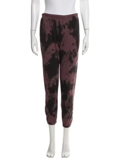 Pre-owned The Great Tie-dye Print Sweatpants In Brown