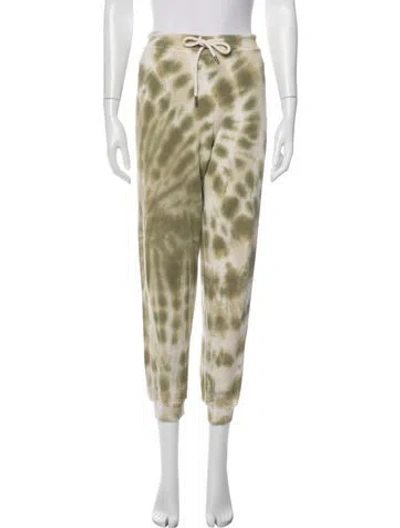 Pre-owned The Great Tie-dye Print Sweatpants In Green
