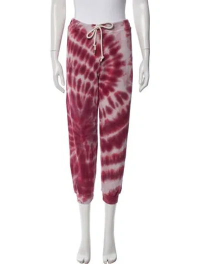 Pre-owned The Great Tie-dye Print Sweatpants In Pink