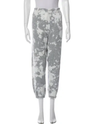 Pre-owned The Great Tie-dye Print Sweatpants In Silver