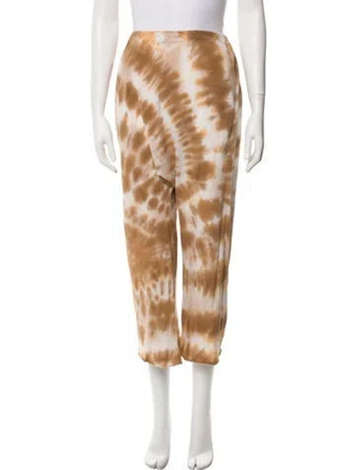 Pre-owned The Great Tie-dye Print Sweatpants In White