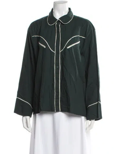 Pre-owned The Great Top W/ Tags In Green