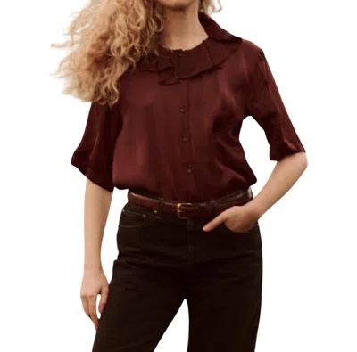 The Great Trove Top In Cinnabar In Black