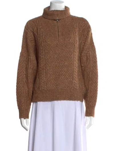 Pre-owned The Great Turtleneck Sweater In Brown