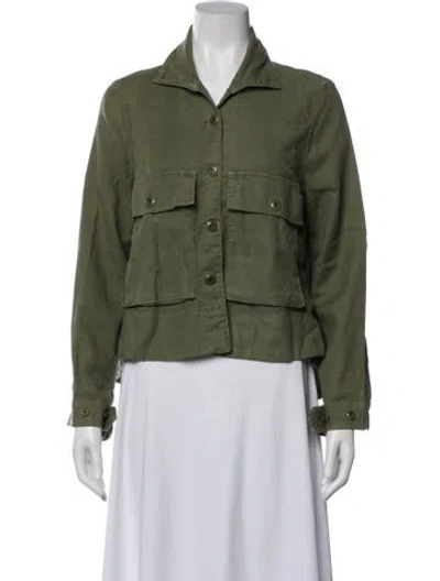 Pre-owned The Great Utility Jacket In Green