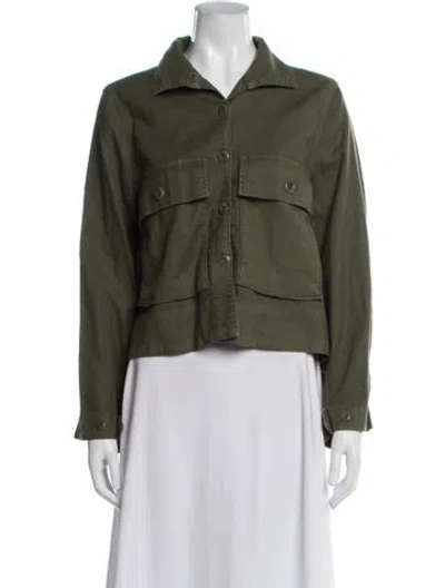 Pre-owned The Great Utility Jacket In Green
