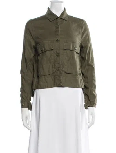 Pre-owned The Great Utility Jacket In Green