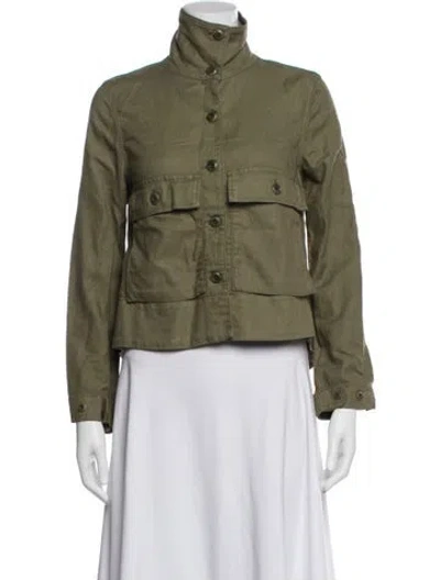 Pre-owned The Great Utility Jacket In Green