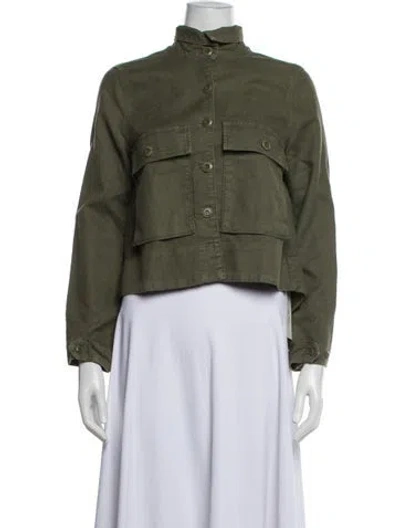 Pre-owned The Great Utility Jacket In Green