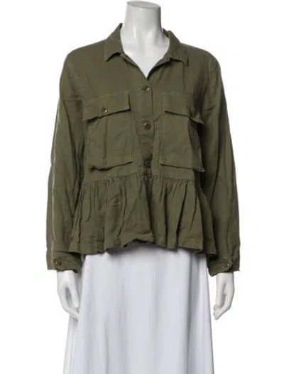 Pre-owned The Great Utility Jacket In Green