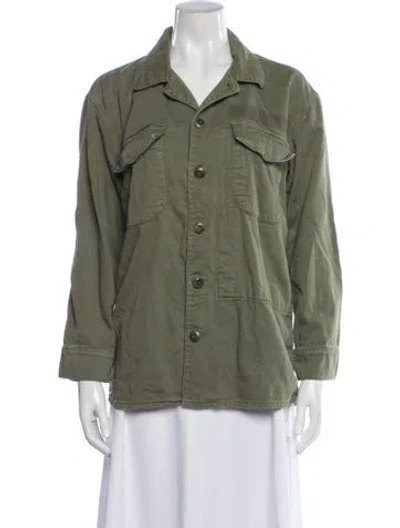 Pre-owned The Great Utility Jacket In Green