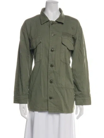 Pre-owned The Great Utility Jacket In Green
