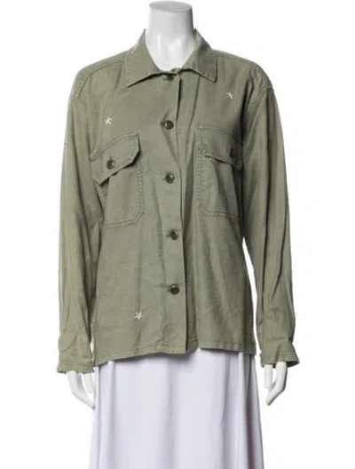 Pre-owned The Great Utility Jacket In Green