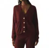 The Great Varsity Cardigan In Mulled Wine In Burgundy