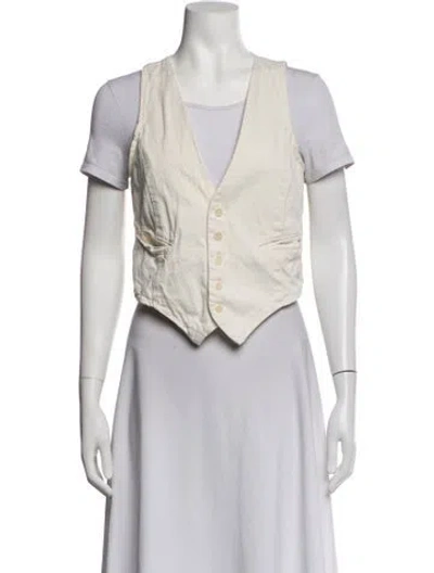 Pre-owned The Great Vest In Neutrals