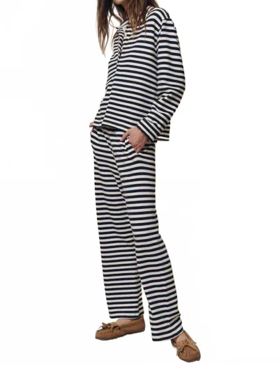 The Great Victory Straight Leg Sweatpants In Blue In Animal Print