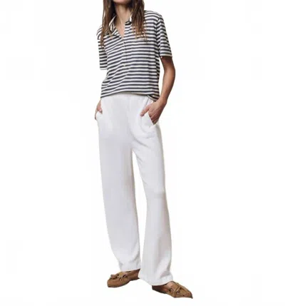 The Great Plush Victory Sweatpant In Washed White