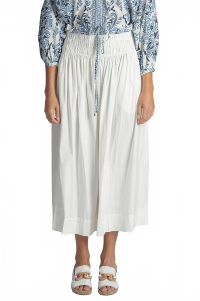 The Great Viola Midi Skirt In White