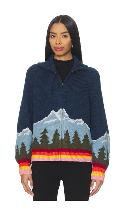 The Great Vista Full Zip Sweater. - In Evergreen
