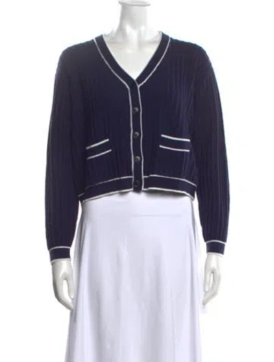 Pre-owned The Great V-neck Sweater In Blue