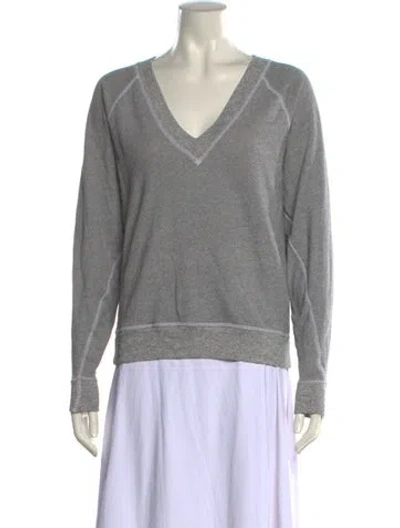 Pre-owned The Great V-neck Sweater In Gray