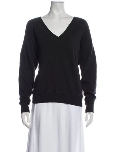 Pre-owned The Great V-neck Sweater In Gray