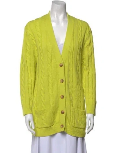 Pre-owned The Great V-neck Sweater In Green