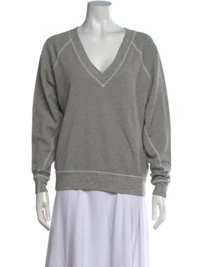 Pre-owned The Great V-neck Sweater In Grey