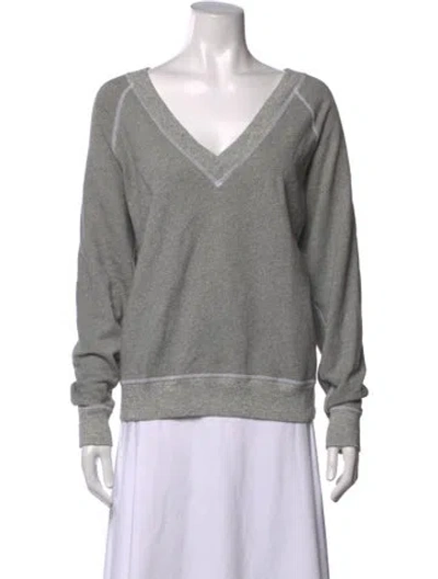 Pre-owned The Great V-neck Sweater In Grey