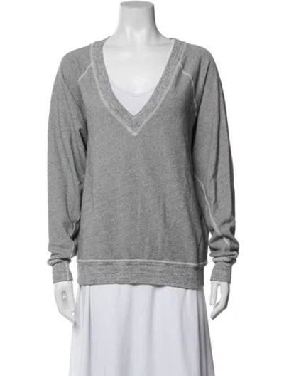 Pre-owned The Great V-neck Sweater In Grey