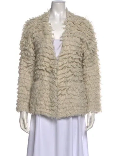 Pre-owned The Great V-neck Sweater In Neutral