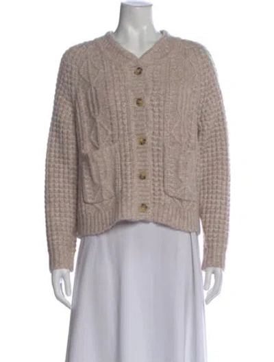Pre-owned The Great V-neck Sweater In Neutral