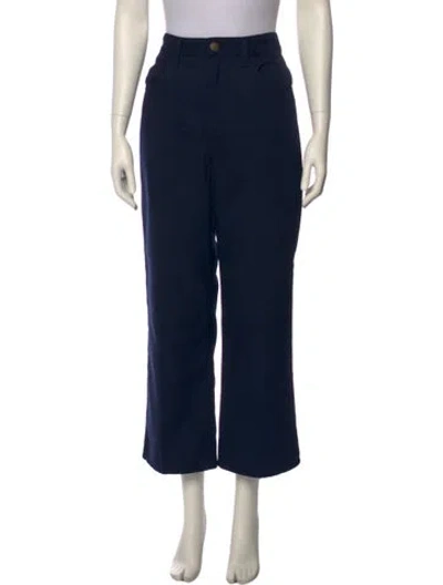 Pre-owned The Great Wide Leg Pants In Blue