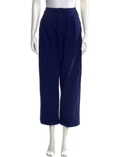 Pre-owned The Great Wide Leg Pants In Blue