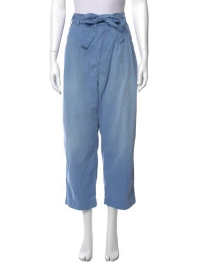 Pre-owned The Great Wide Leg Pants In Blue