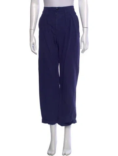Pre-owned The Great Wide Leg Pants In Blue