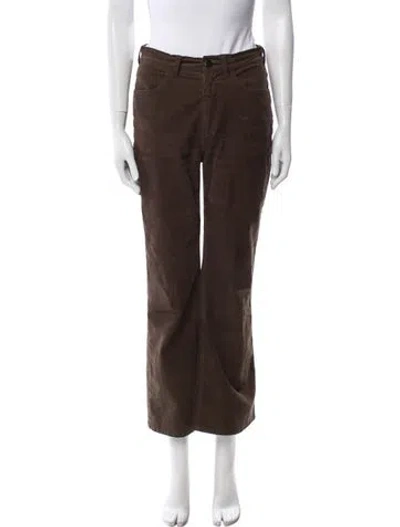 Pre-owned The Great Wide Leg Pants In Brown
