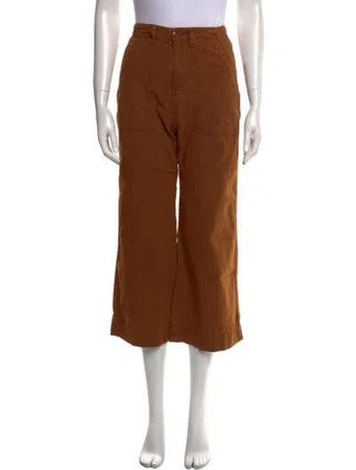 Pre-owned The Great Wide Leg Pants In Brown