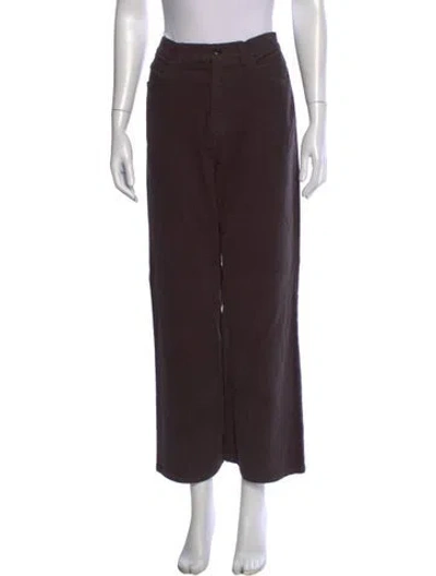 Pre-owned The Great Wide Leg Pants In Brown