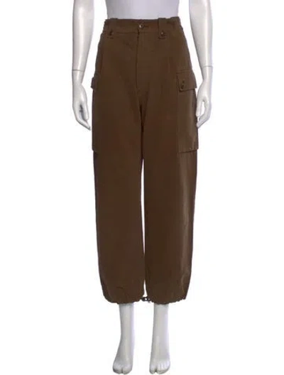 Pre-owned The Great Wide Leg Pants In Brown