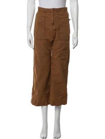 Pre-owned The Great Wide Leg Pants In Brown