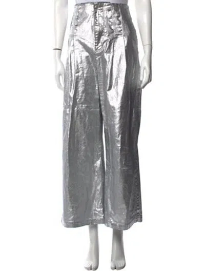 Pre-owned The Great Wide Leg Pants In Gray