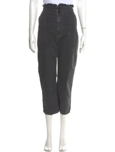 Pre-owned The Great Wide Leg Pants In Gray