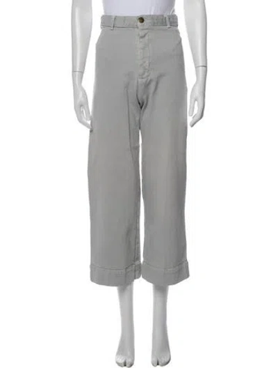Pre-owned The Great Wide Leg Pants In Gray