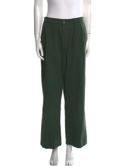 Pre-owned The Great Wide Leg Pants In Green