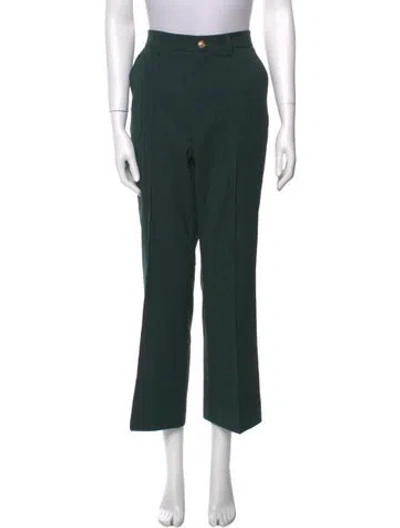 Pre-owned The Great Wide Leg Pants In Green