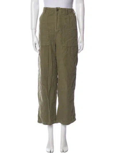 Pre-owned The Great Wide Leg Pants In Green
